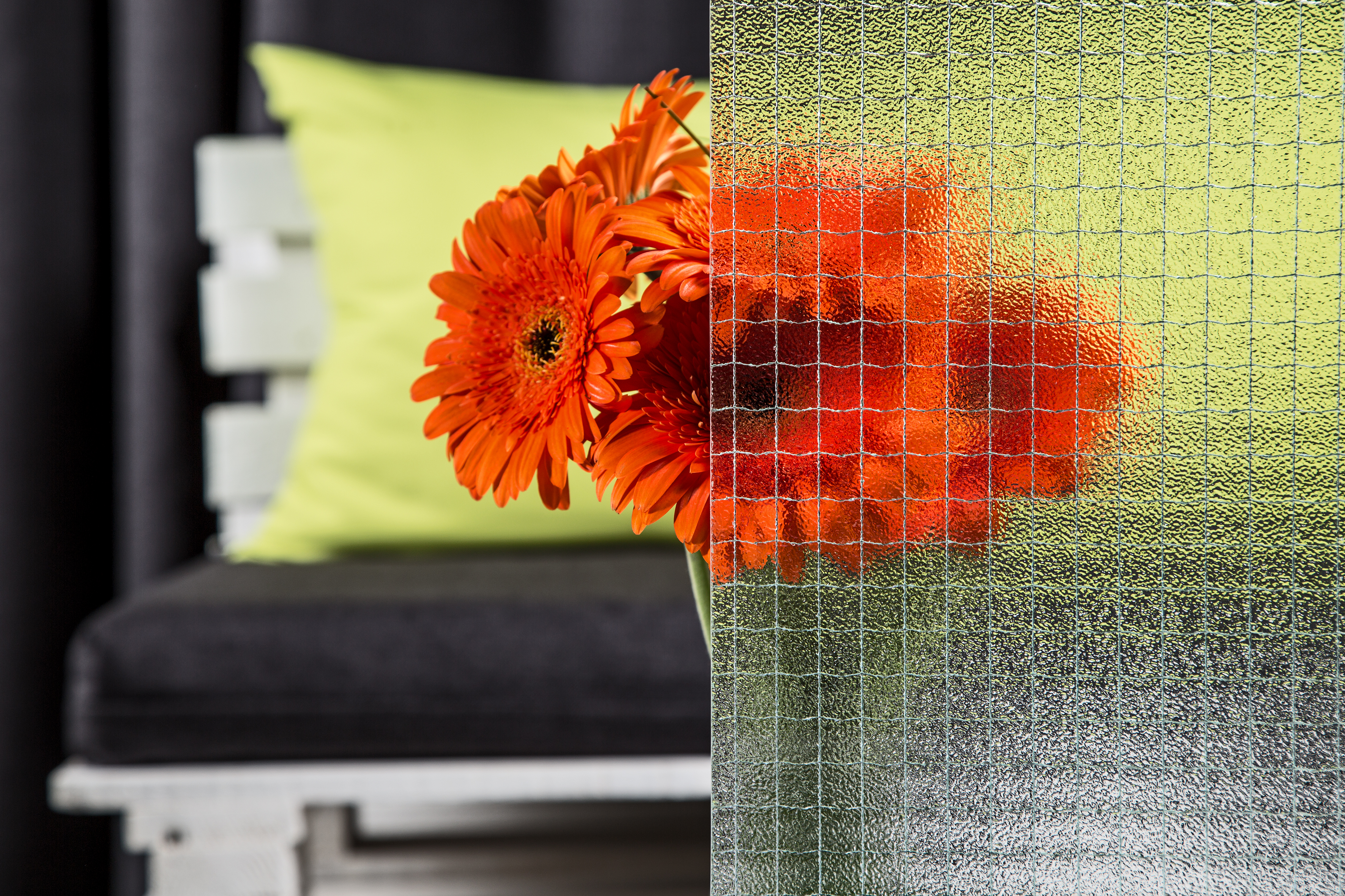 Wired glass Glasfabrik Lamberts